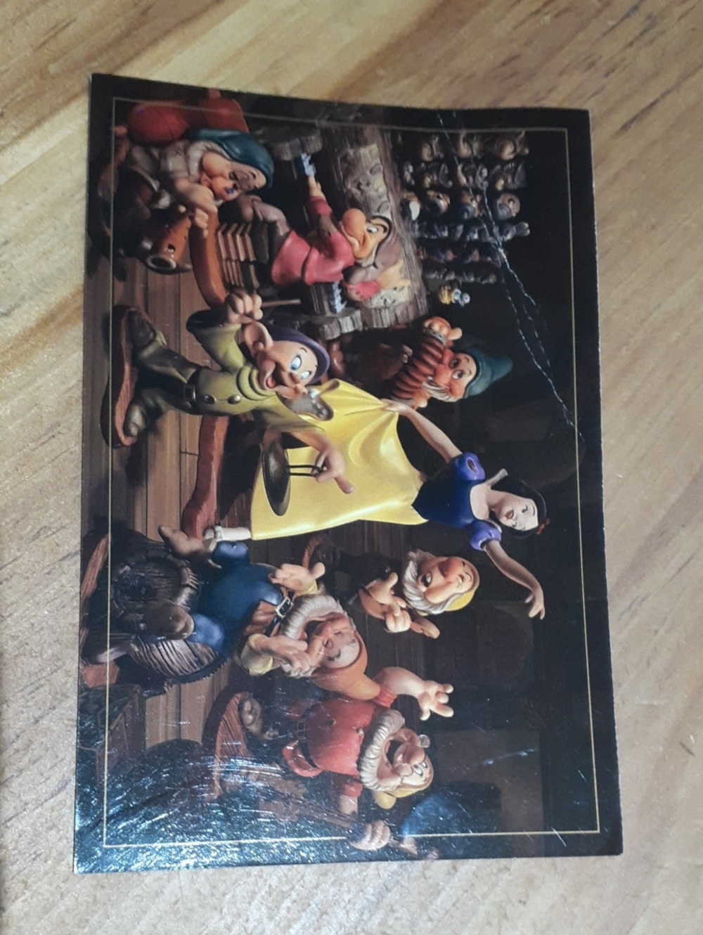 Vintage 1995 Disney Post Card Art Classics Snow White and The Seven Dwarfs